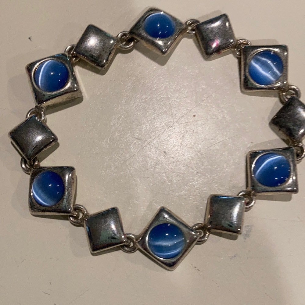 Like New Blue And Silver Bracelet